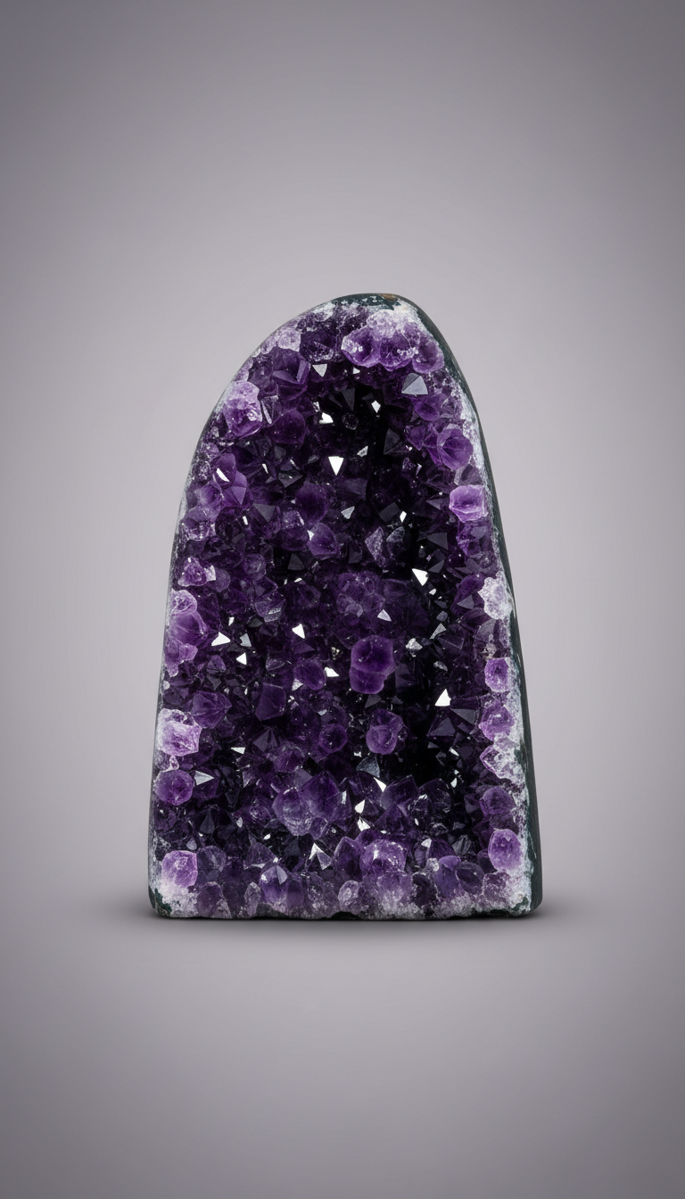 Uruguayan amethyst cathedral deep violet XL